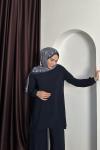 PİLELİ MODAL TAKIM Lacivert