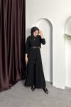 PİLELİ MODAL TAKIM Siyah