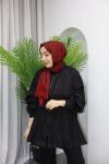 PİLİSELİ GÖMLEK Siyah