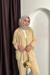 PREMIUM TAŞLI OYŞO TAKIM Sarı