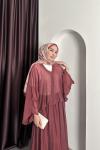 TAŞLI ETEKLİ TAKIM Bordo